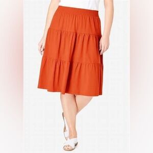 Elegant‎ Terracotta A-Line Skirt